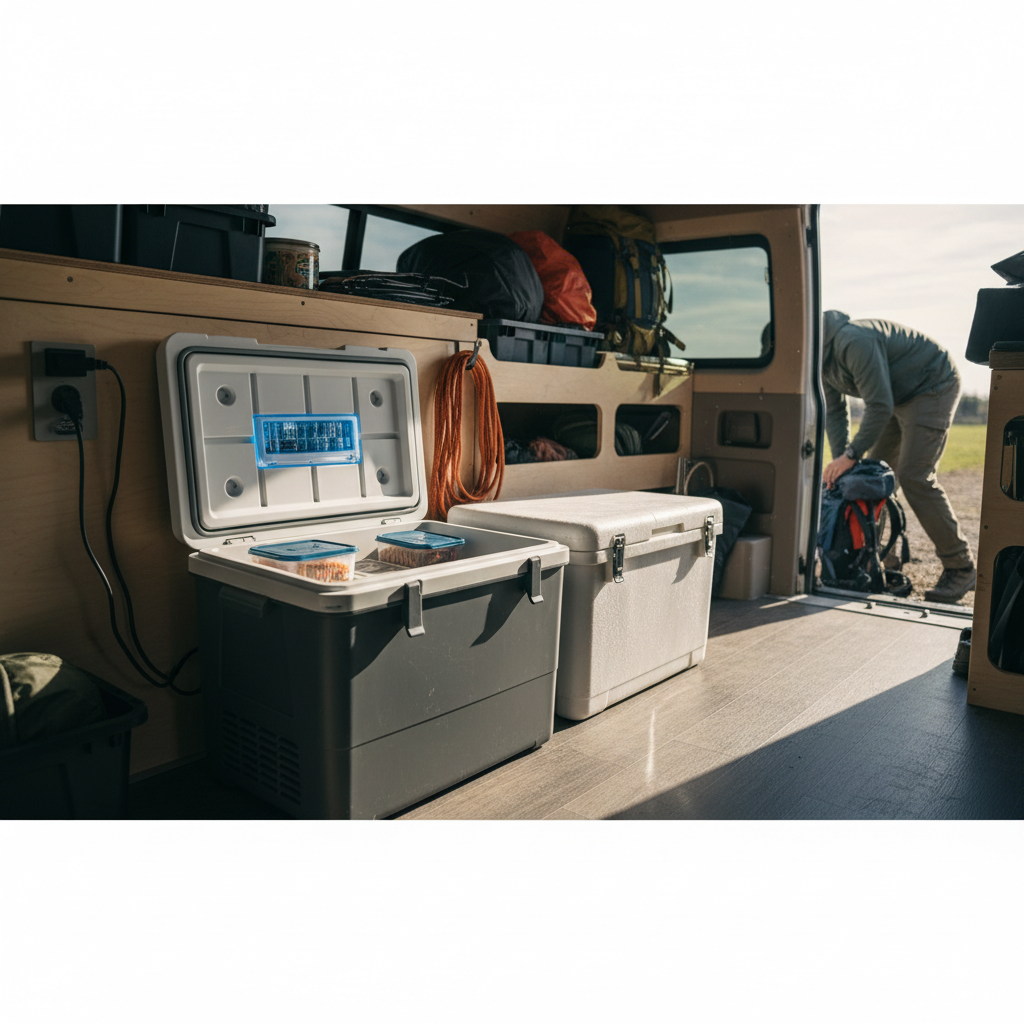 12V Cooler vs Ice Cooler for a Weekend Van Trip