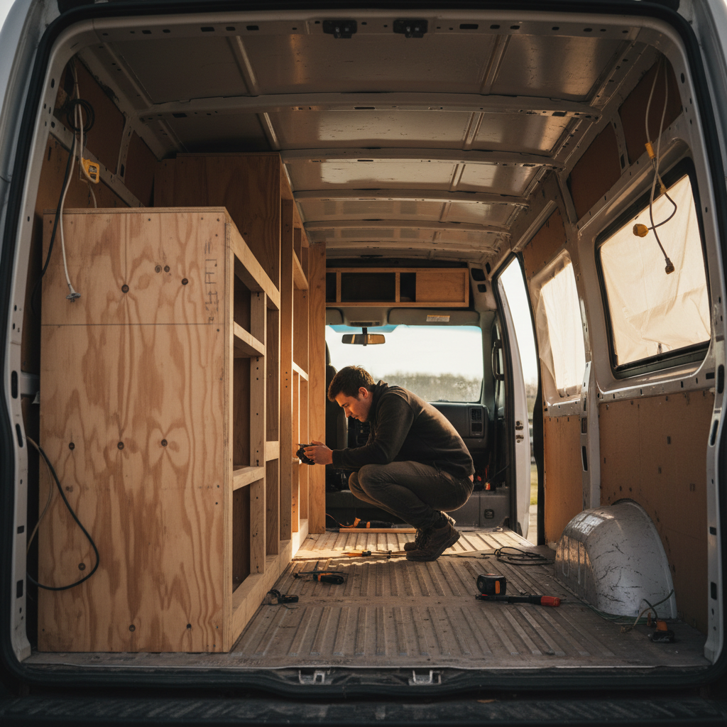 Flexible Van Layout Design for Solo and Partner Living