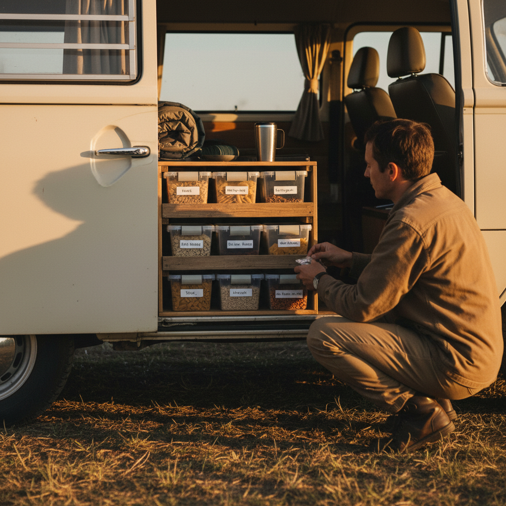 How to Organize a Camper Van Pantry for Weekend Trips