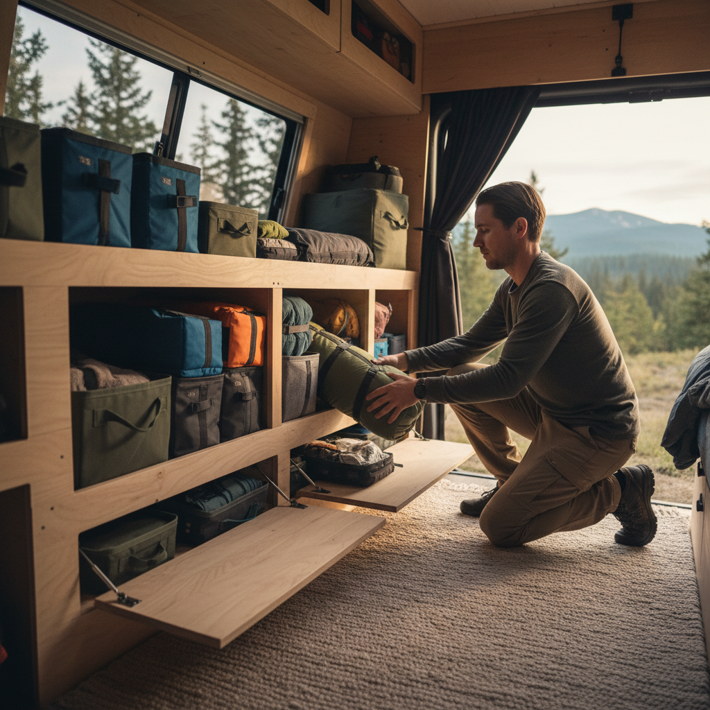 How to Organize Clothes in a Camper Van With No Closet