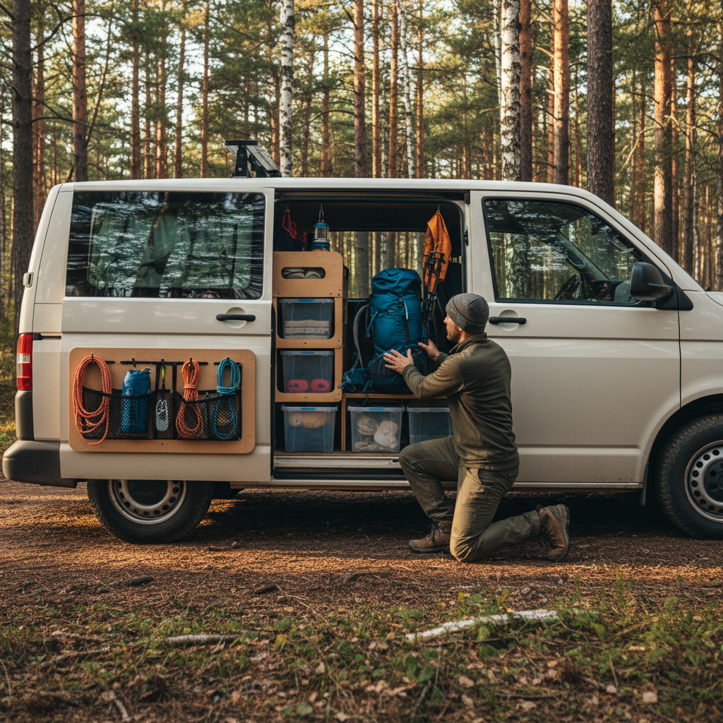 How to Organize Outdoor Gear in a Small Camper Van
