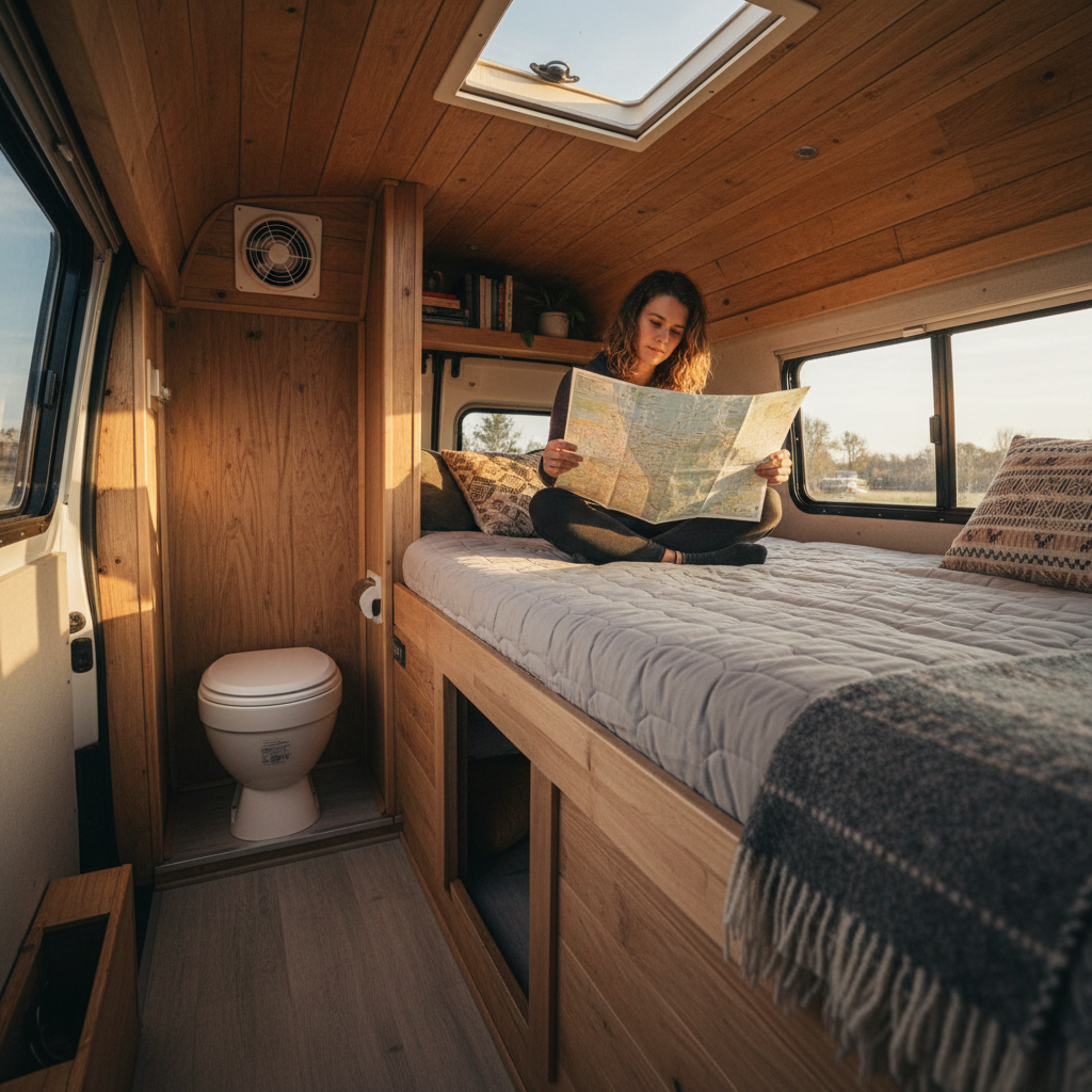 Camper Van Bathroom Setups for Weekend Trips: What Works