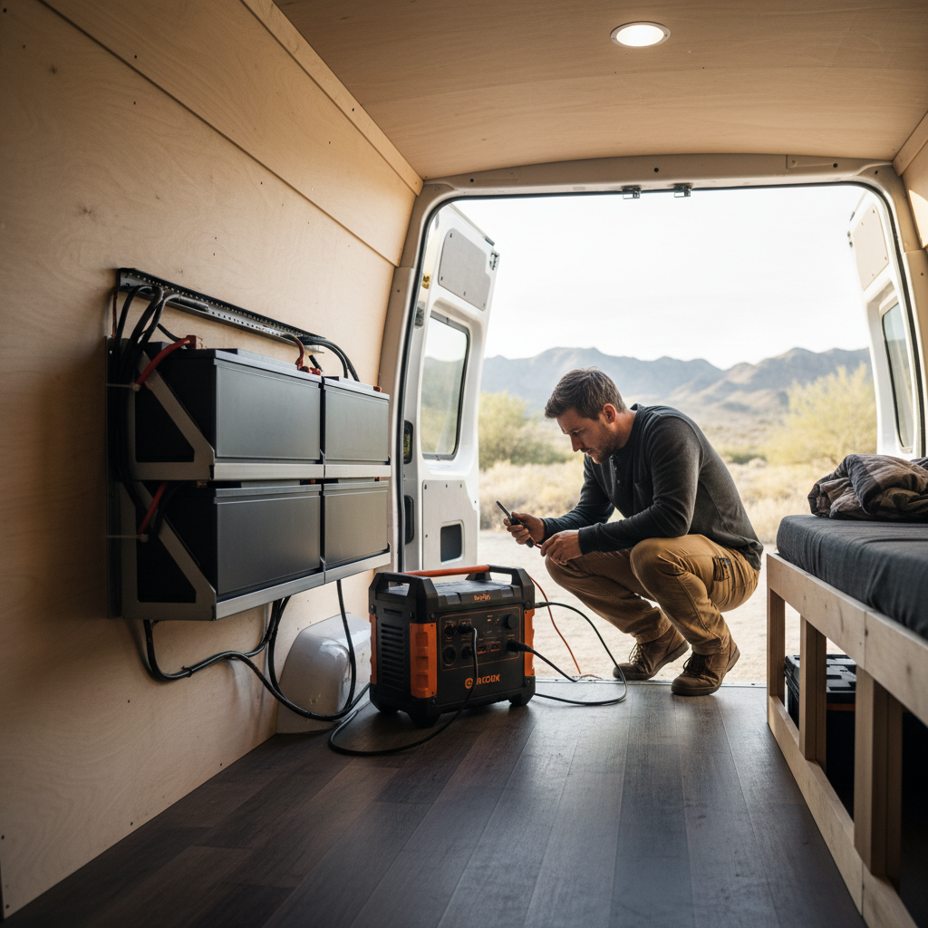 Portable Power Station vs Built-In Van Battery System